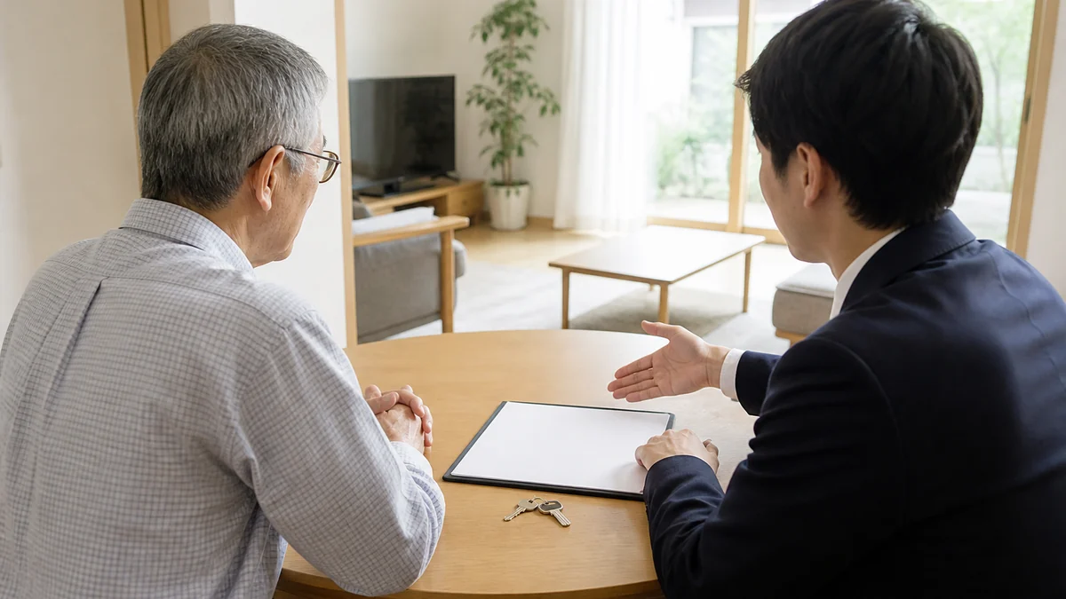仲介と買取｜相続不動産の売却条件を相談するイメージ
