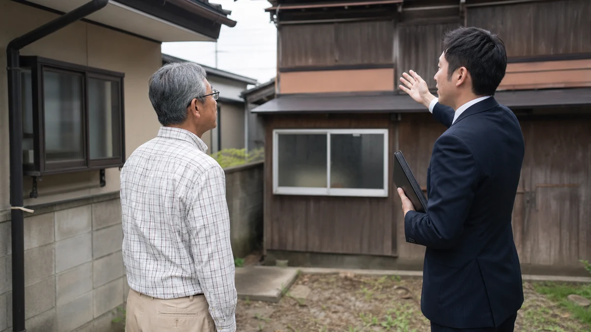 古家付き土地|相続不動産の売却条件を相談するイメージ