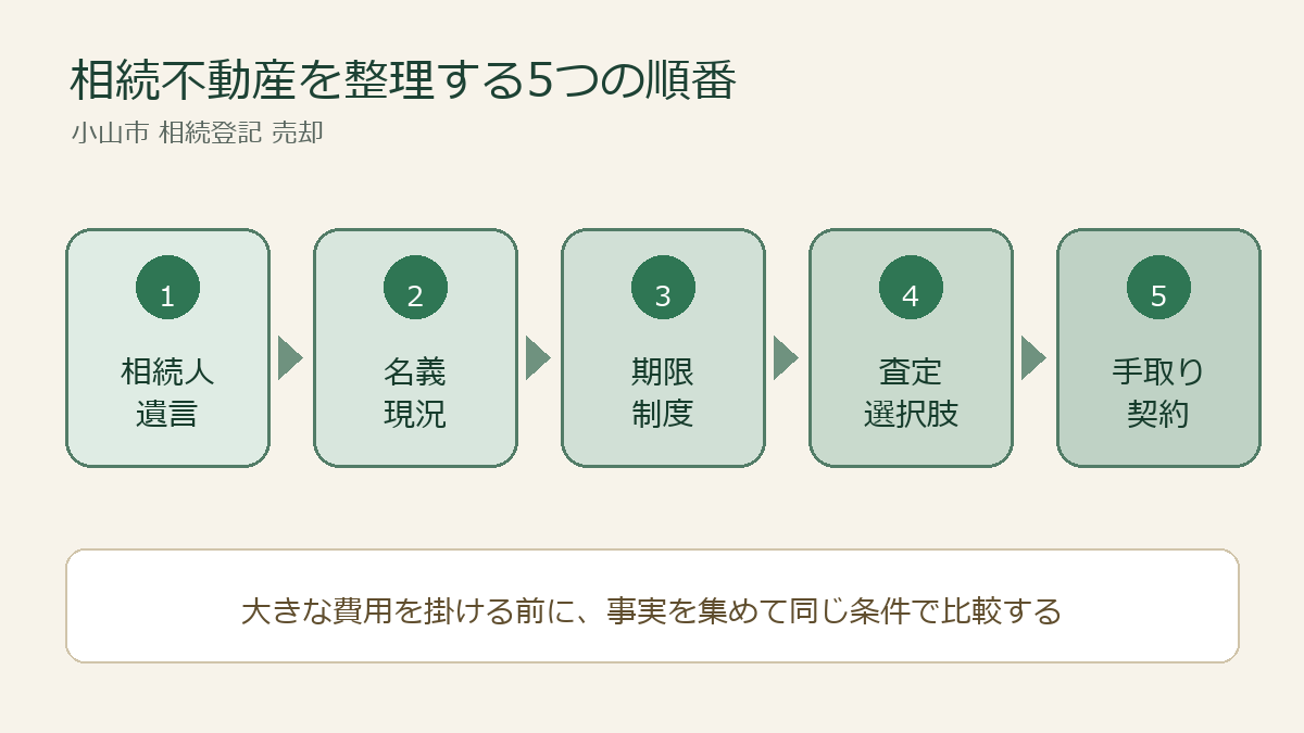小山市 相続登記 売却で確認する手順
